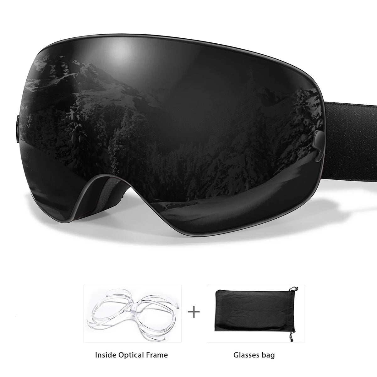Winter Outdoor Ski Goggles With UV400 Anti Fog Snowboard Eyewear