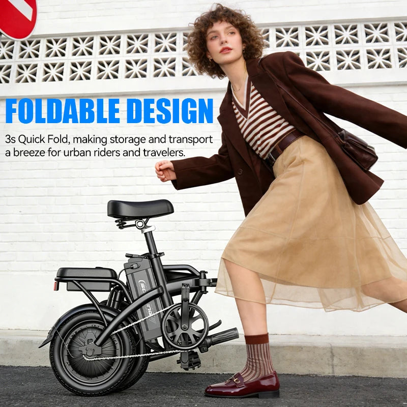 Premium Foldable Commuter Electric Bike Featuring Rapid Charge Lithium Battery