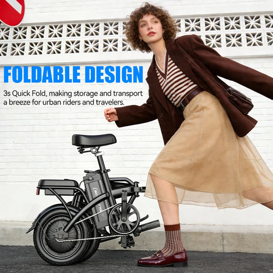 Premium Foldable Commuter Electric Bike Featuring Rapid Charge Lithium Battery