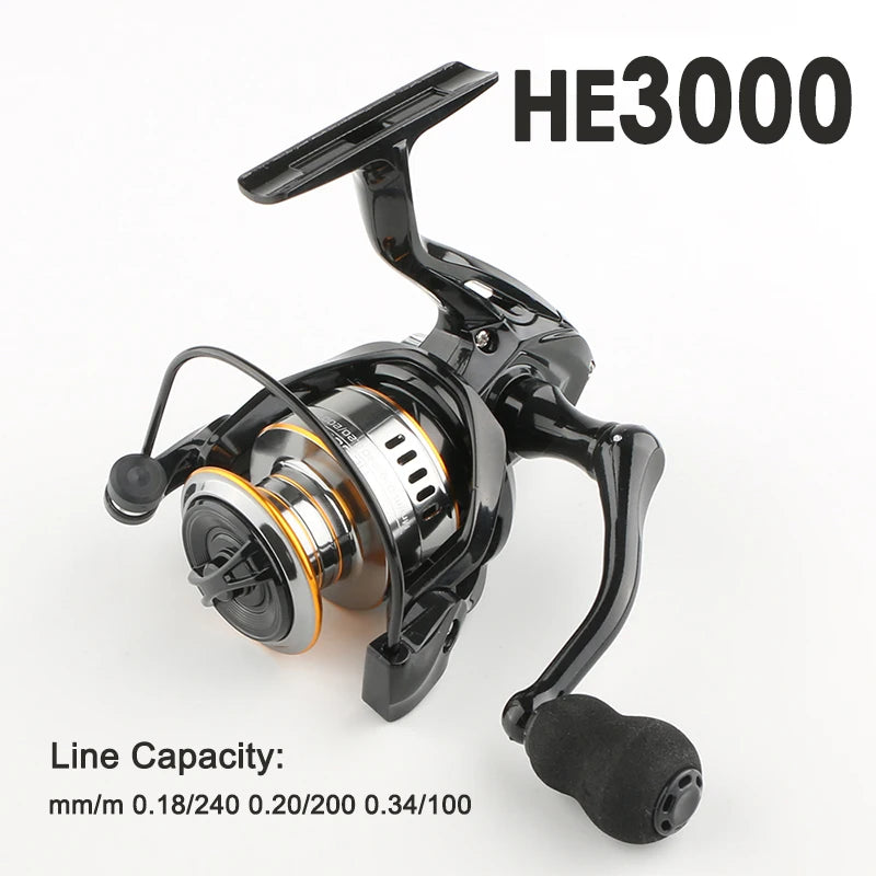 Rooblinos Spinning Fishing Reel 5.2 Ratio Eva Handle Design