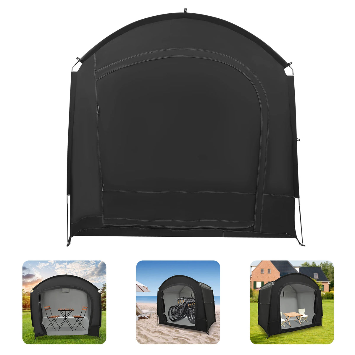 Portable Outdoor Bike Storage Tent With Carry Bag For Camping