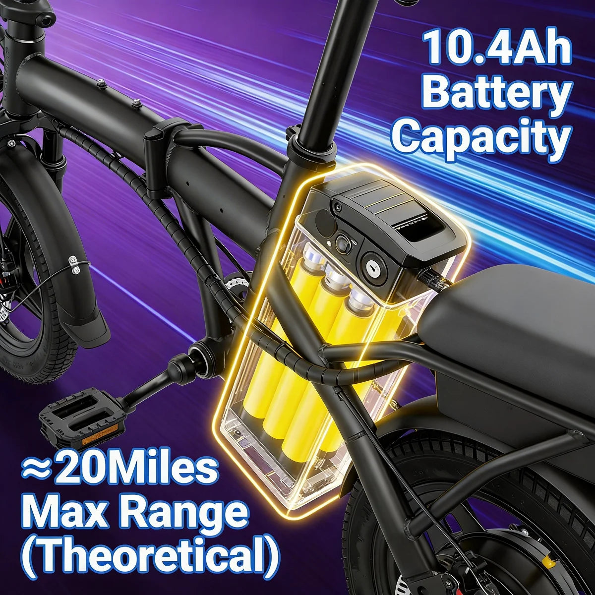 Hezzo T5 Folding Electric Bike 48V 750W Peak Adult Commuter