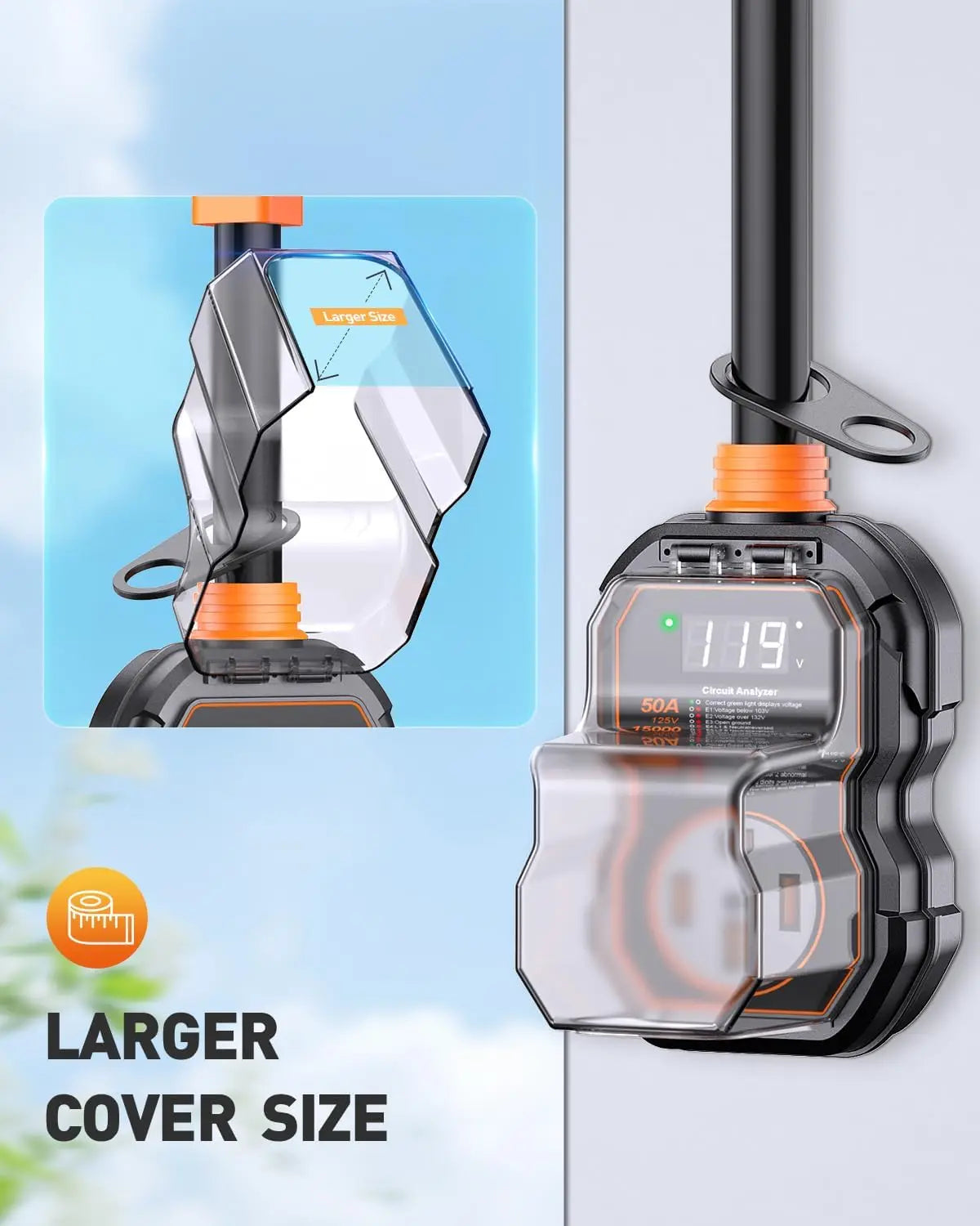 RV Surge Protector With Smart LED Display And Voltage Protection