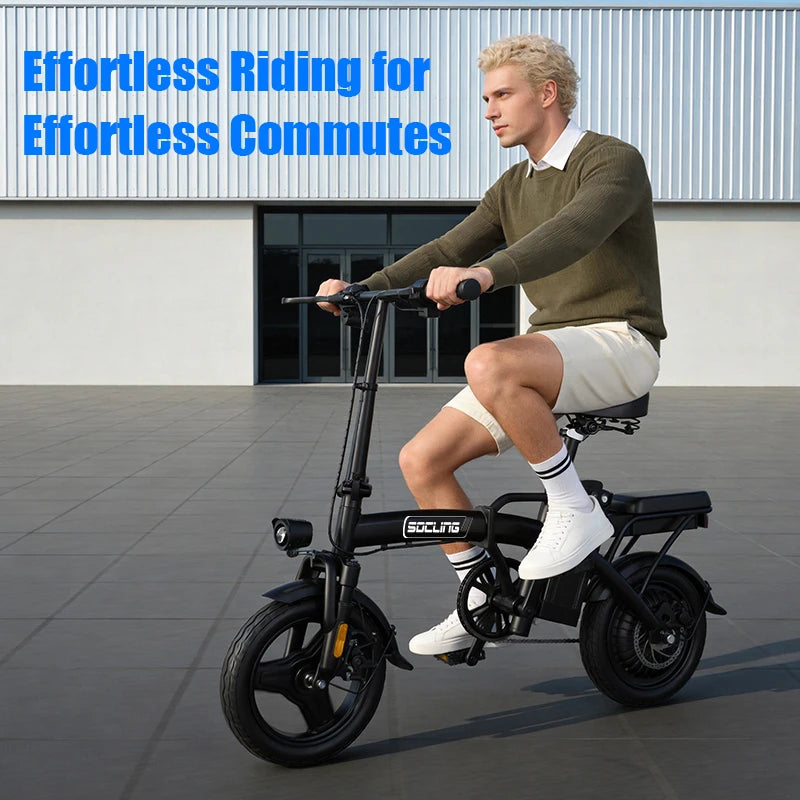 Reliable Foldable Electric Commuter Bike With Advanced Shock Absorption