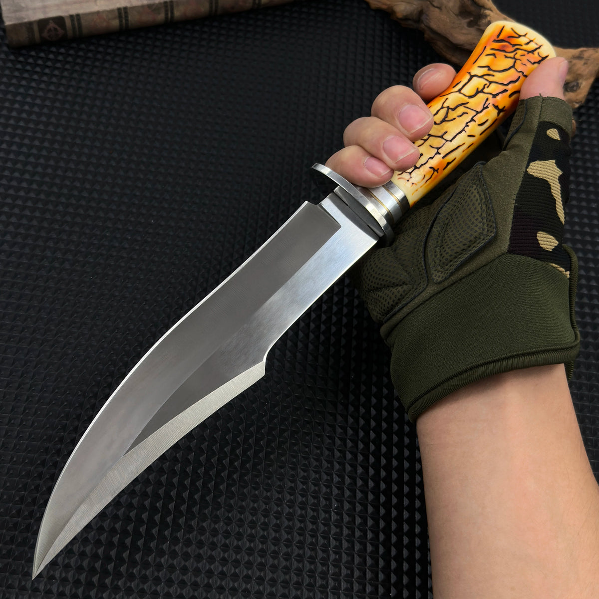 Gdekls Stainless Steel Outdoor Survival Knife With Sheath