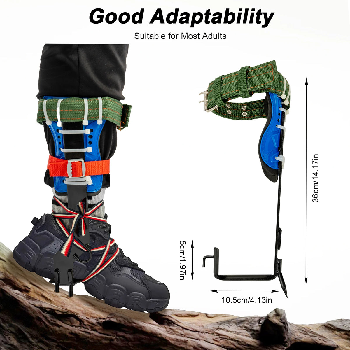 Tree Climbing Spikes Kit With Safety Harness And Gloves