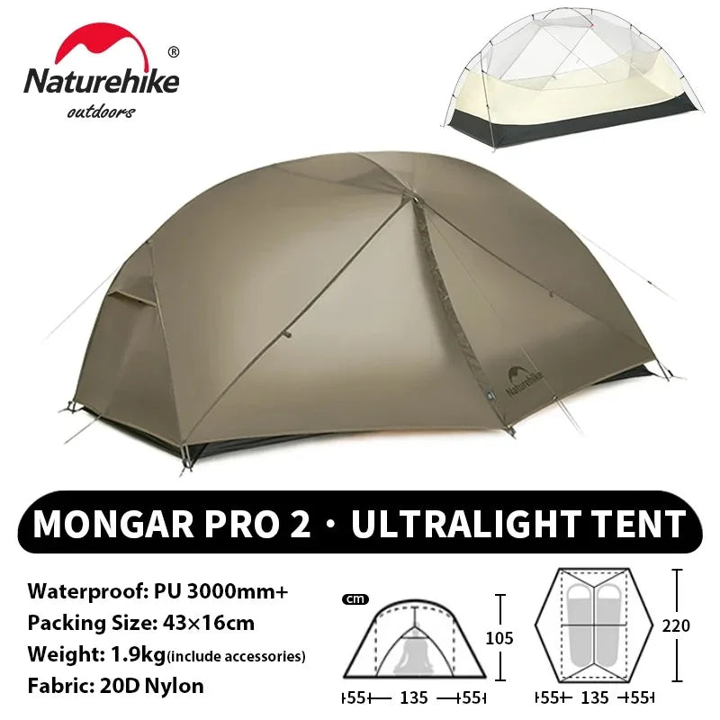Naturehike Mongar Pro Ultralight Waterproof Backpacking Tent