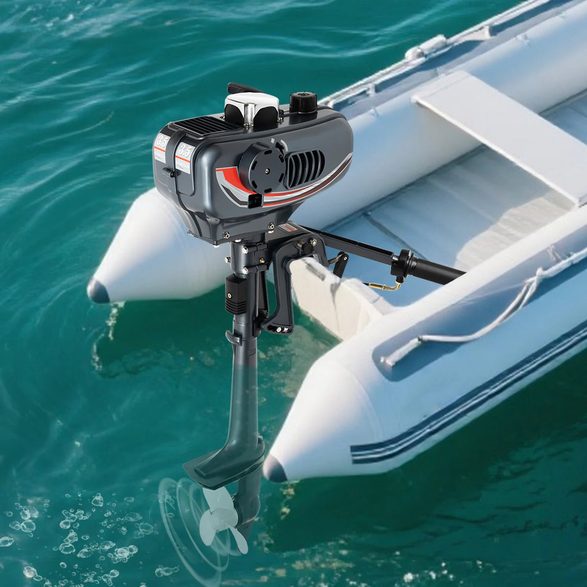 Lightweight 3.5 Hp Two Stroke Outboard Motor With Cdi Ignition