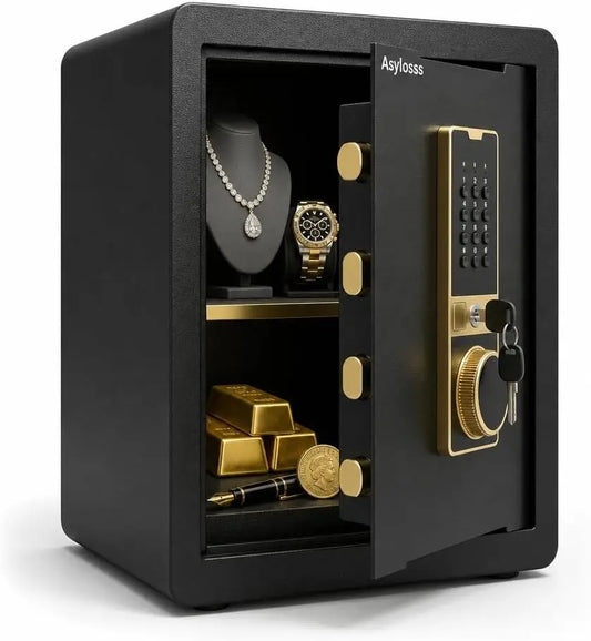 Digital Security Safe Featuring Triple Access And Wall Mount Design