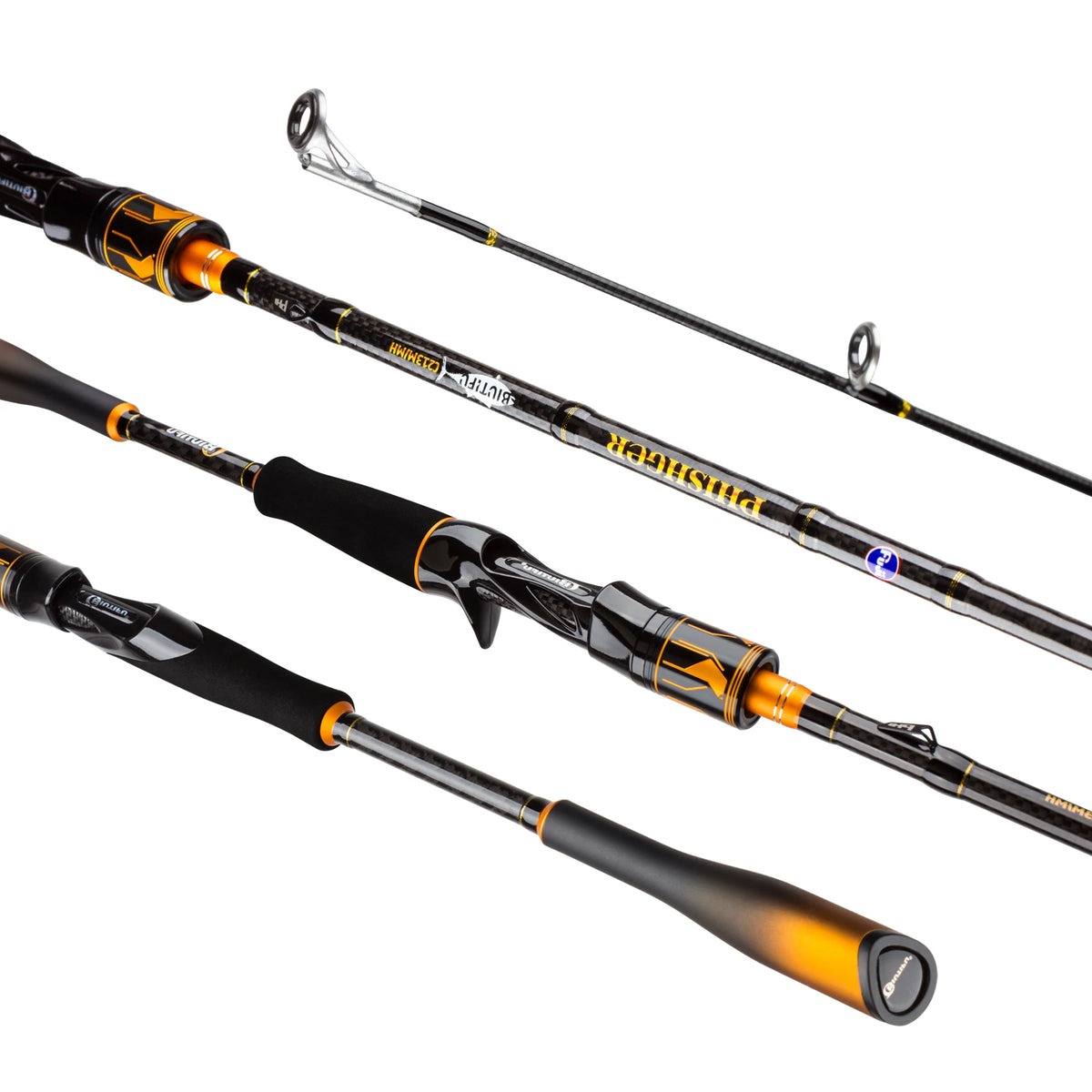 BIUTIFU Carbon Fishing Rod With Fuji Guides Fast Action