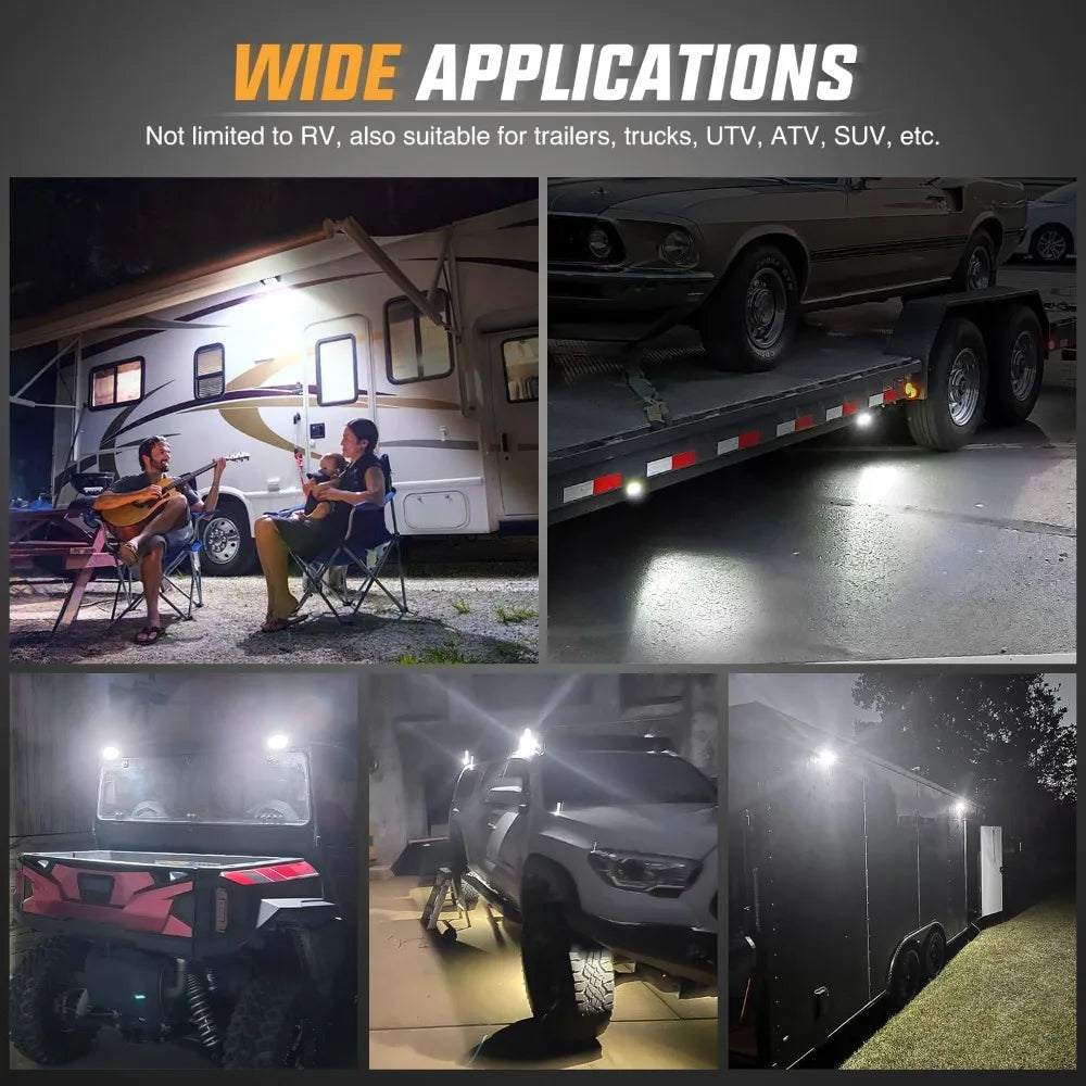 Nilight LED RV Exterior Porch And Cargo Lights For Trucks