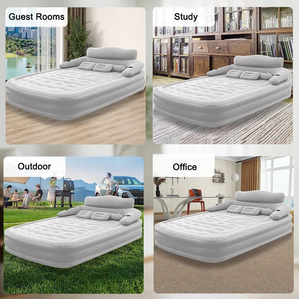 Automatic Inflatable Camping Mattress With Built In Pump PVC Sleeping Mat