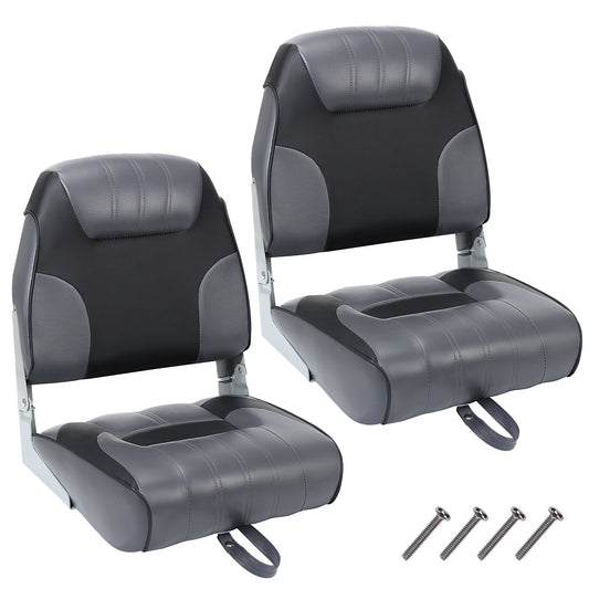Folding Boat Seats With Thick Padding And Weather Resistant Support