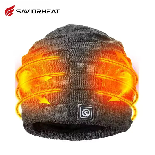 Savior Heated Electric Beanie Cap For Winter Cycling Warmth