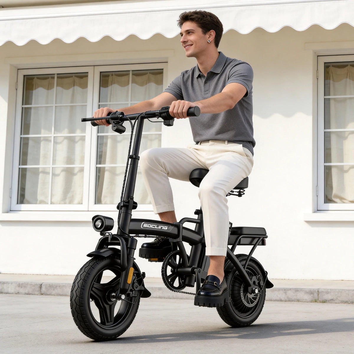 Foldable 500W Electric Bike For Adults With Lithium Battery