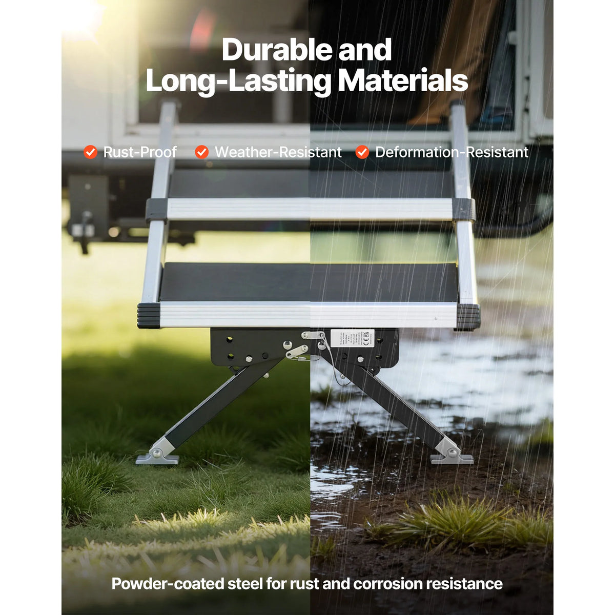 SucceBuy Adjustable RV Step Stabilizer for Campers and Travel Trailers