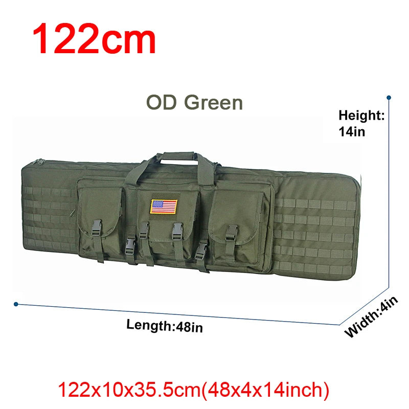 LQARMY Tactical Double Rifle Case Molle Gun Bag For Hunting