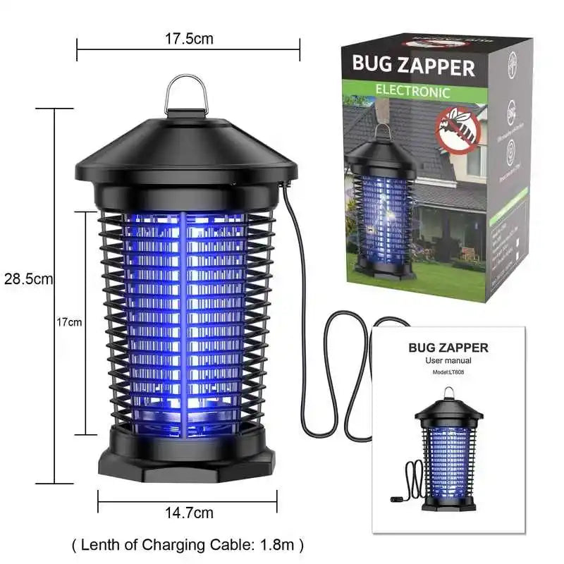 Outdoor Electric Bug Zapper Lantern For Mosquito And Fly Control
