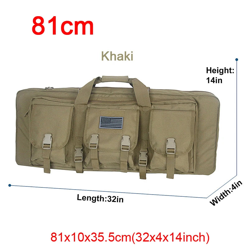 LQARMY Tactical Double Rifle Case Molle Gun Bag For Hunting