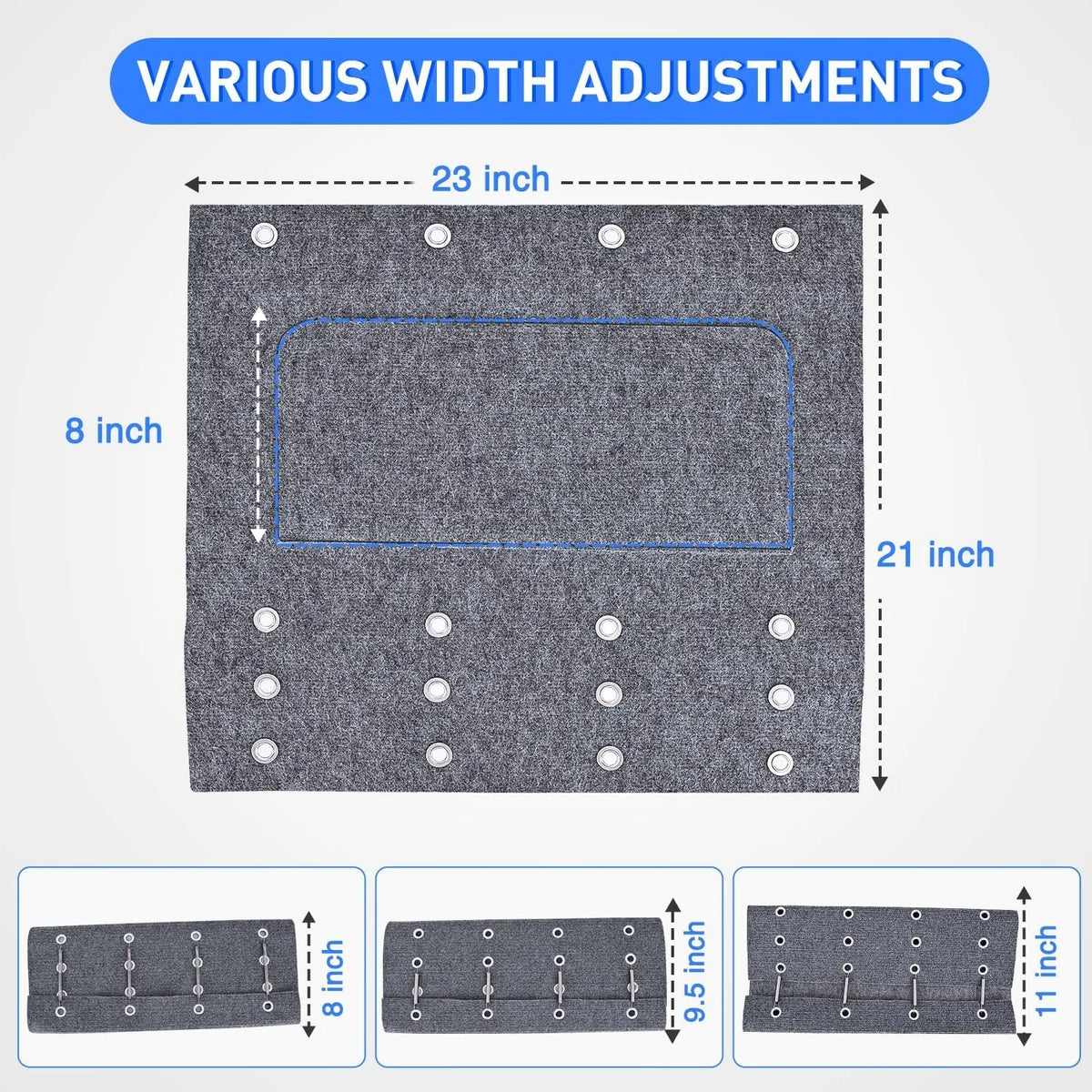 Nilight RV Step Covers With Adjustable Wraparound Carpet And Springs