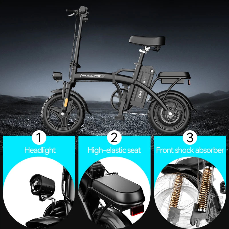 Premium Foldable Commuter Electric Bike Featuring Rapid Charge Lithium Battery