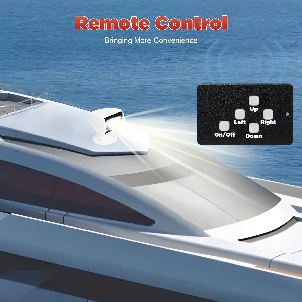 Marine Boat Searchlight With Remote Control For Night Navigation