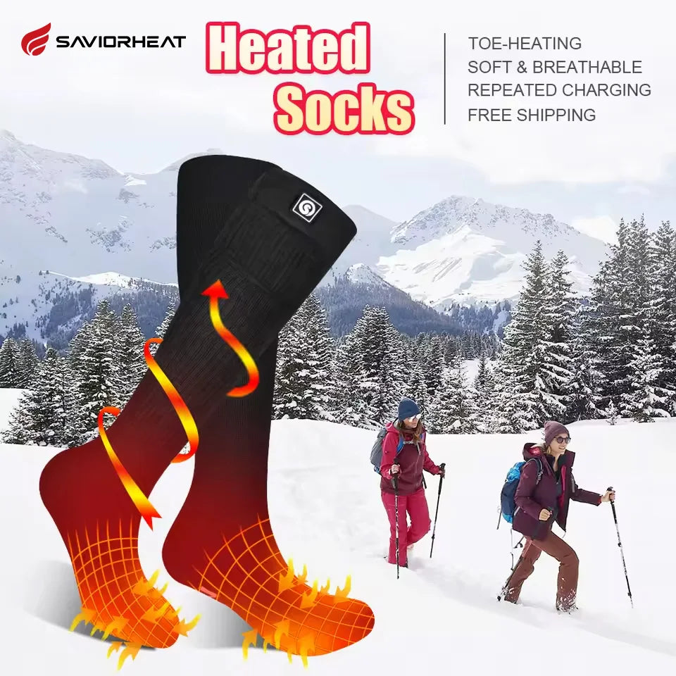 Savior Heated Thermal Socks Rechargeable Warmth For Outdoor Activities