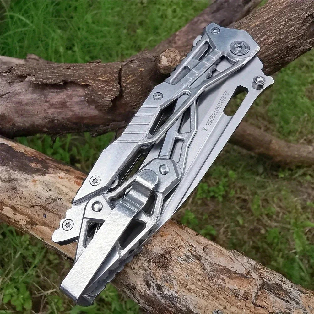 Doom Blade Folding Knife Stainless Steel Blade For Outdoor Use