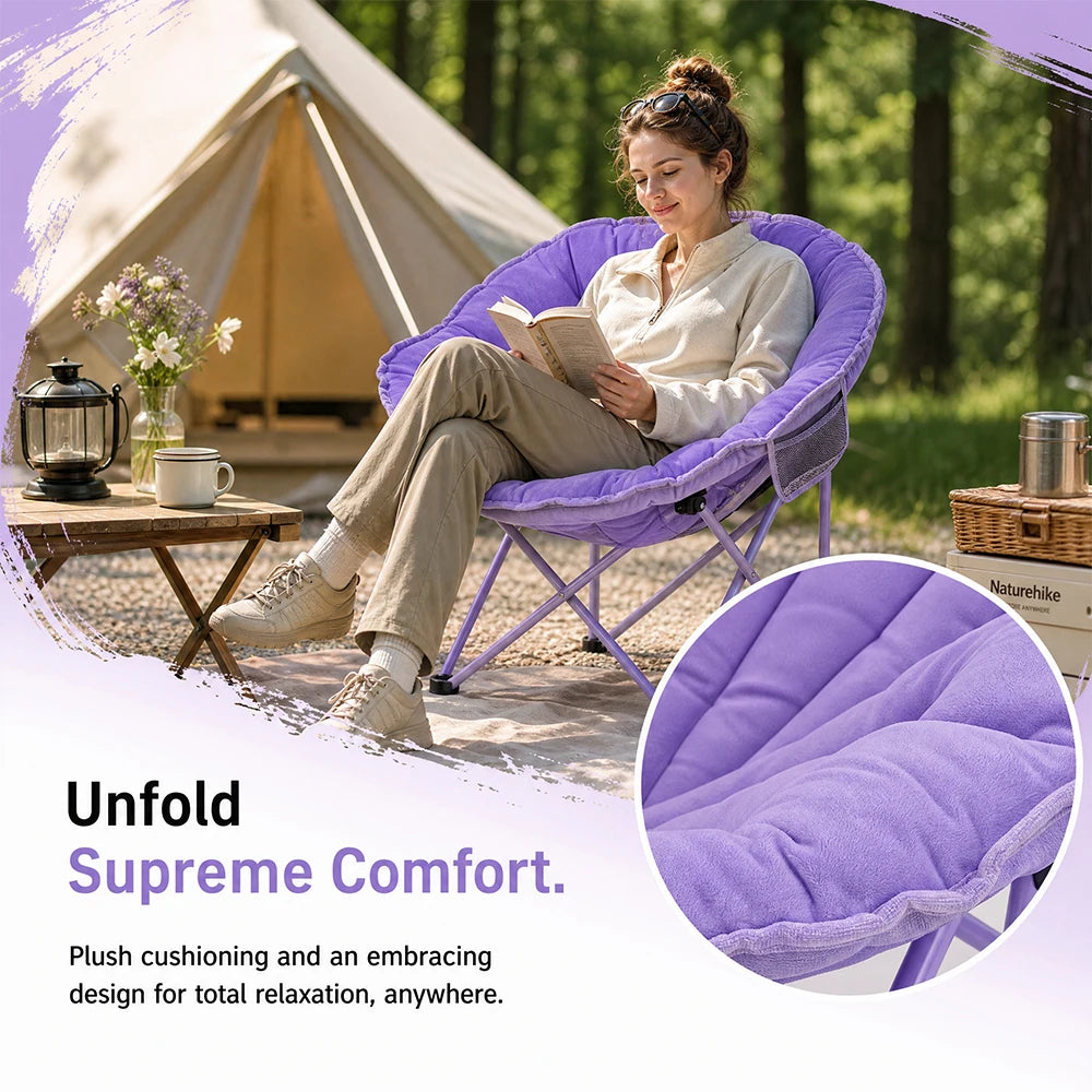 Heavy Duty Folding Camping Chair With Storage Bag And Cooler