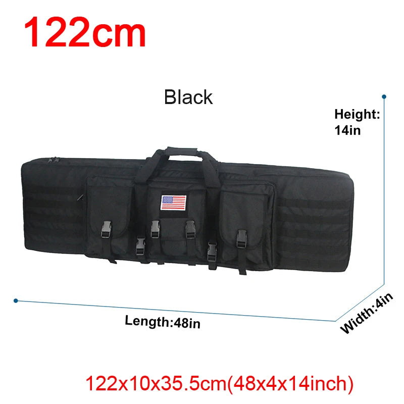 LQARMY Tactical Double Rifle Case Molle Gun Bag For Hunting