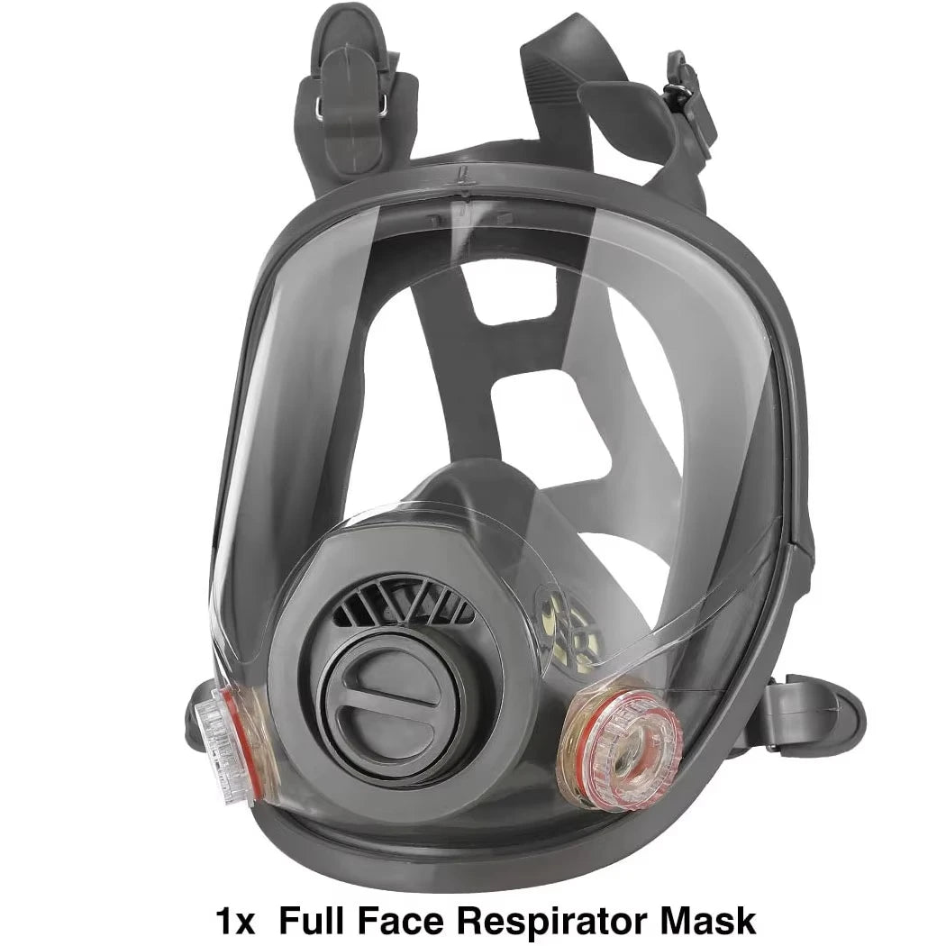 Activated Carbon Full Face Gas Mask For Industrial Safety Work