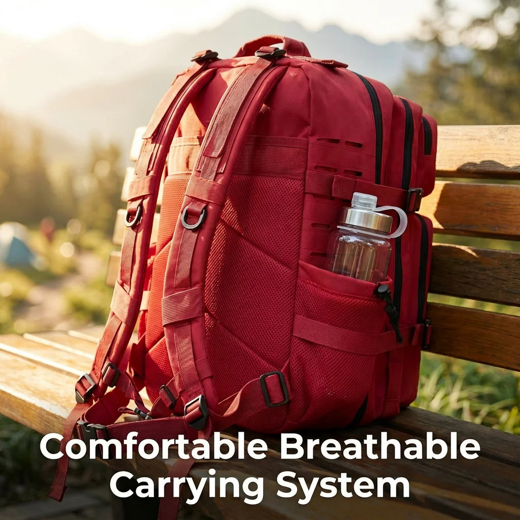 ReFire Gear Tactical Backpack With Molle Webbing For Outdoor Hiking