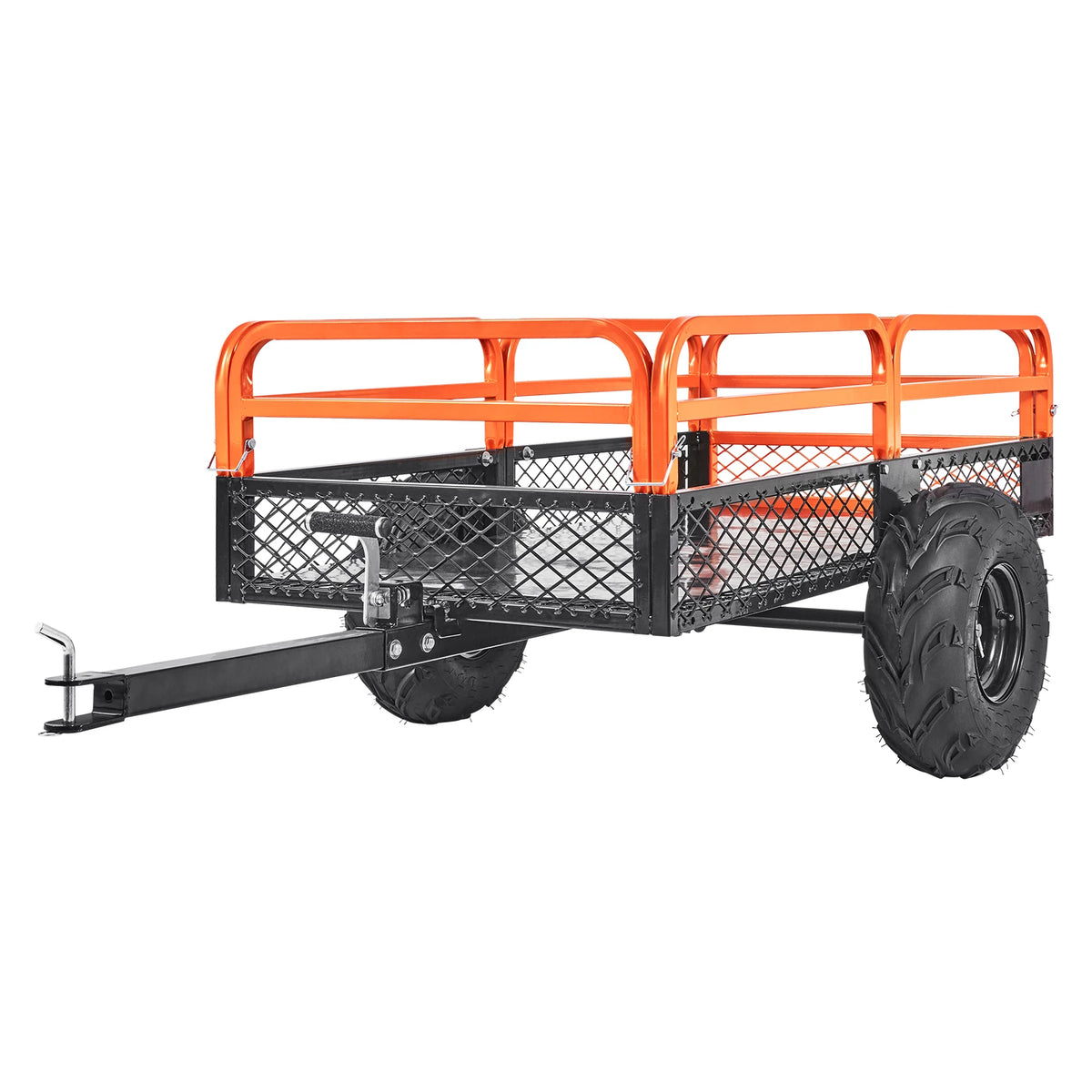 Heavy Duty Steel ATV Dump Trailer Tow Behind Garden Cart