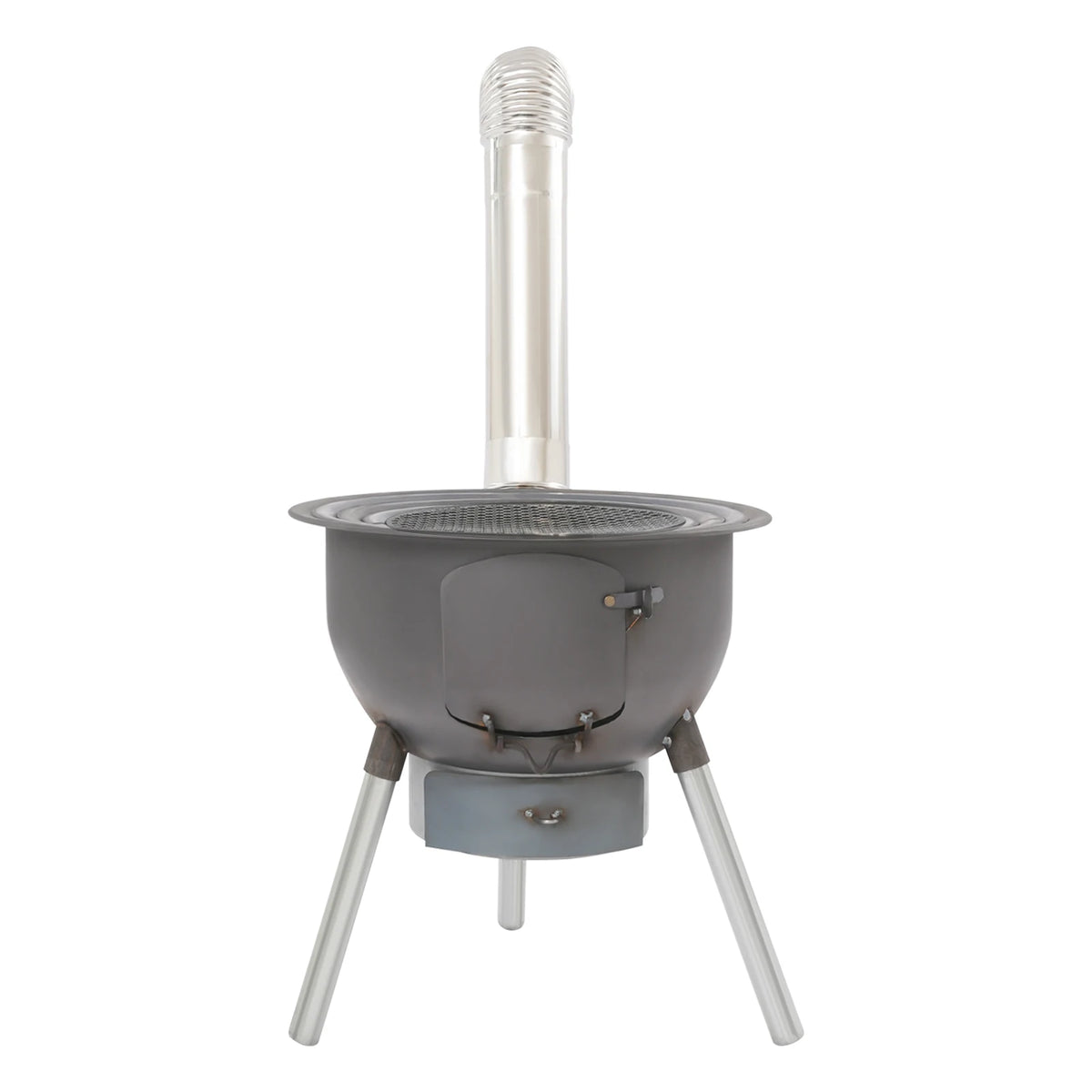Portable Wood Stove Grill Grate Three Pot Rings Fire Pit