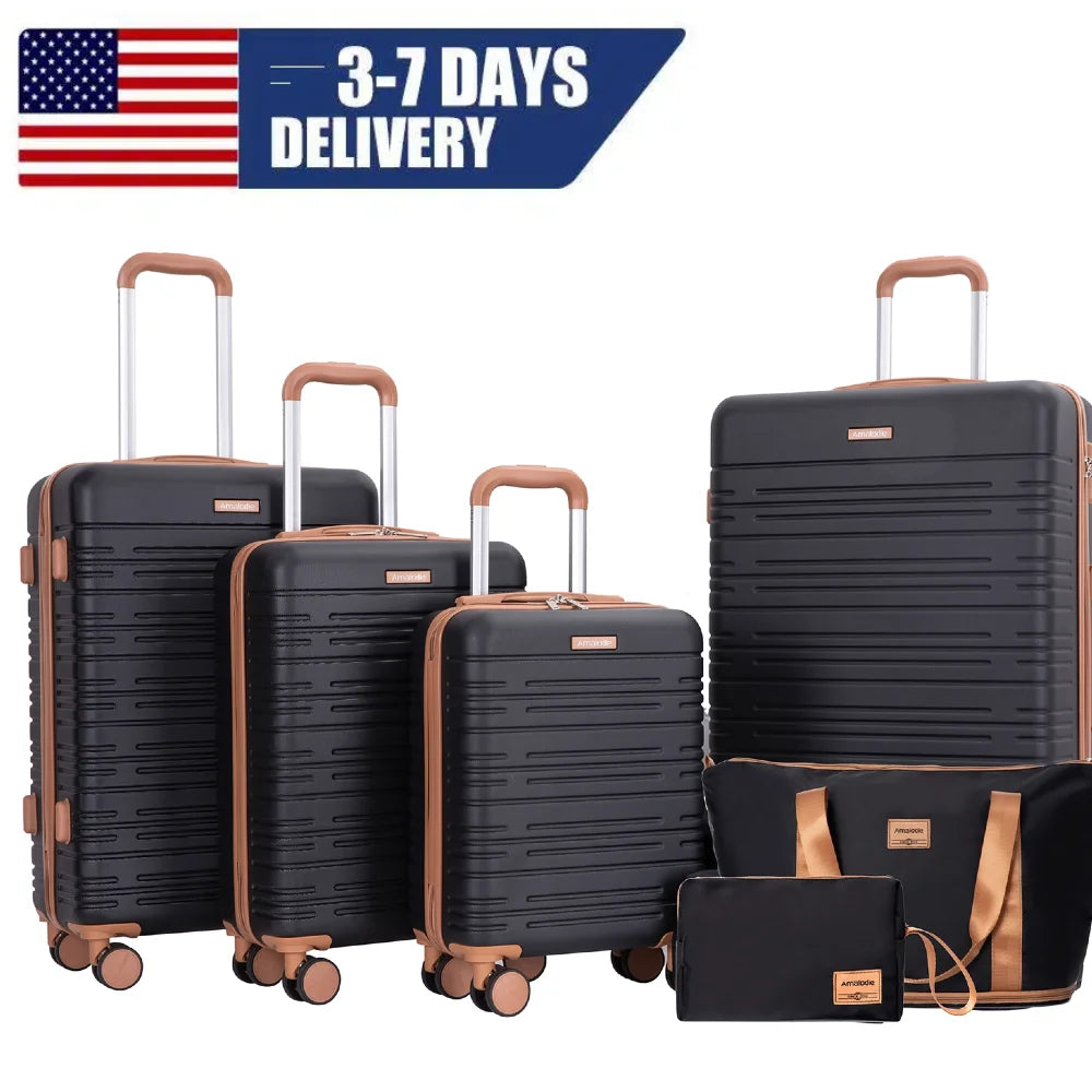 TRIPCOMP Hardside Spinner Luggage Set With TSA Lock And Duffle