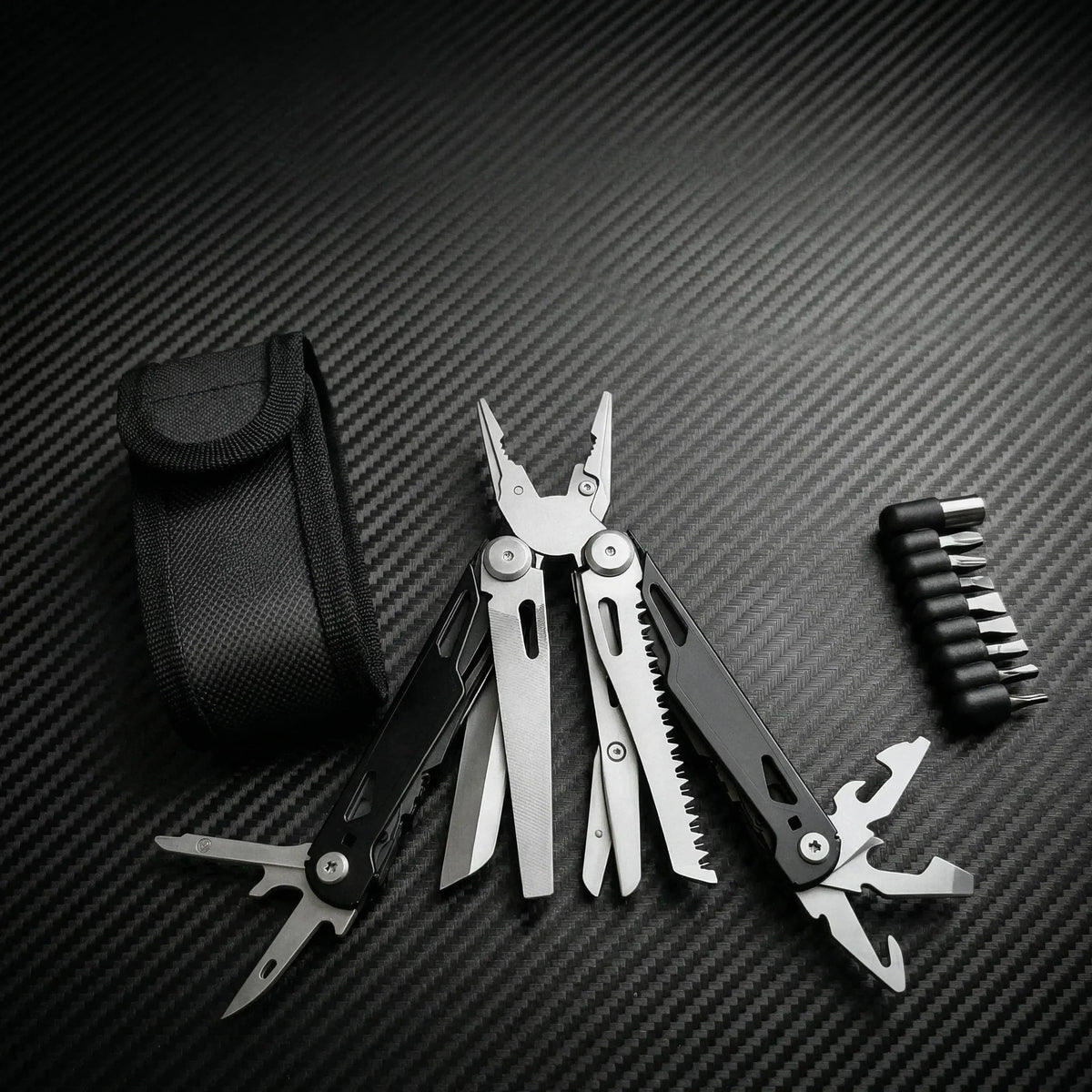 Stainless Steel Multitool Pliers With Screwdriver Saw And Scissors