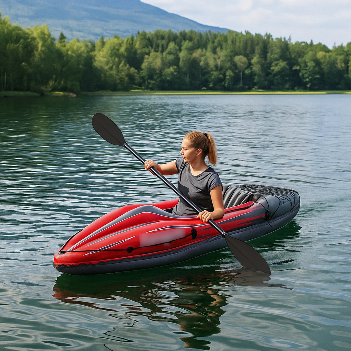 HHSJZWCY Inflatable One Person Kayak With Pump And Accessories