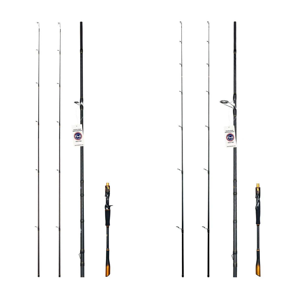BIUTIFU Carbon Fishing Rod With Fuji Guides Fast Action