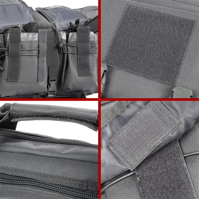 LQARMY Tactical Double Rifle Case Molle Gun Bag For Hunting
