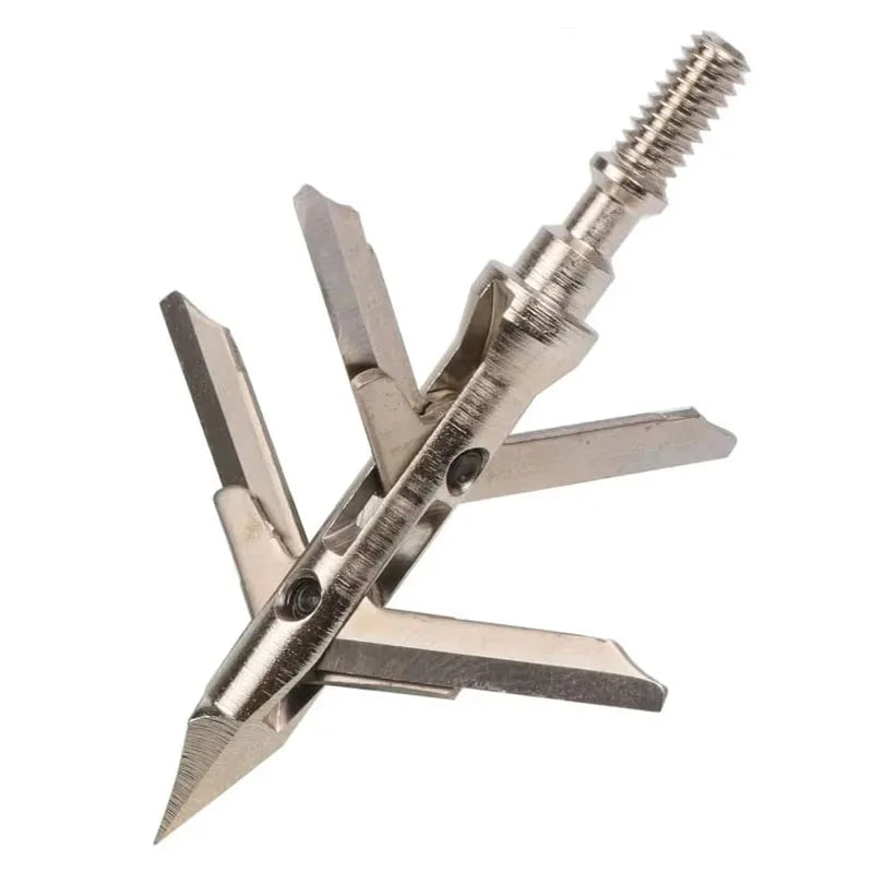 Mechanical Four Blade Hunting Arrow Broadhead For Archery Hunting