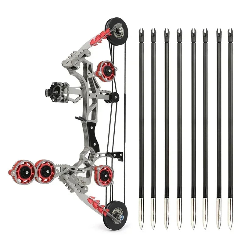 Adjustable Compound Bow With Arrows For Target Shooting