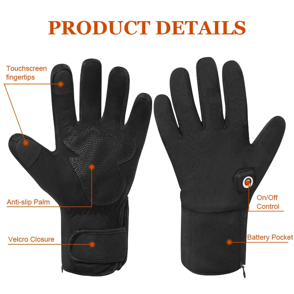 Savior Heat Heated Mittens Waterproof Rechargeable Winter Hand Warmers
