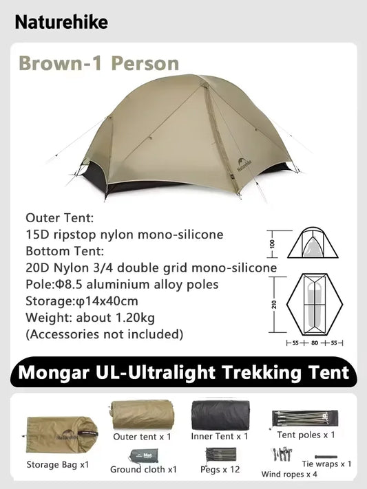 Naturehike Mongar UL Waterproof Double Layer Backpacking Tent