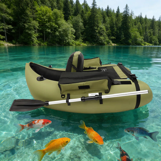 Portable Inflatable Fishing Boat With Hand Air Pump For Boating