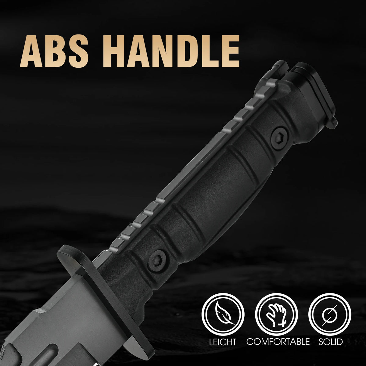 Gdekls Fixed Blade Outdoor Knife for Camping Hiking and Survival