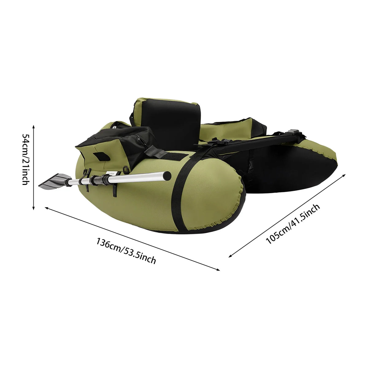 Portable Inflatable Fishing Boat With Hand Air Pump For Boating