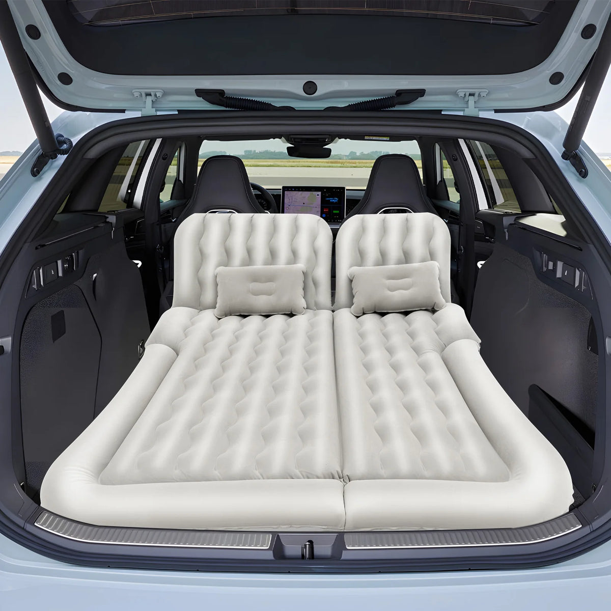 Universal Foldable Inflatable Car Mattress With Pump And Pillow