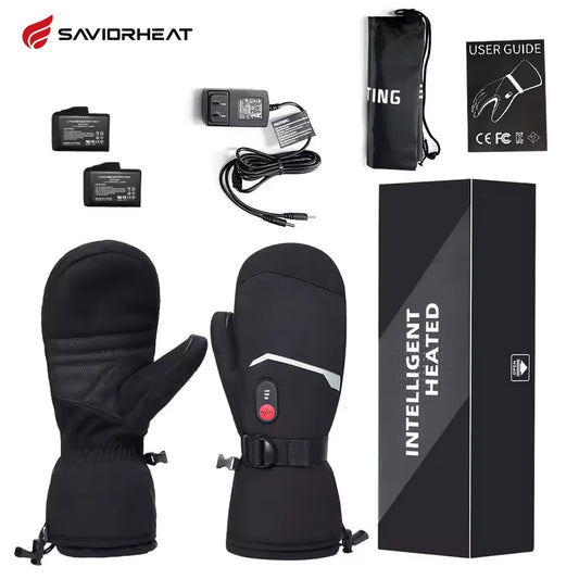SNOW DEER Heated Winter Gloves For Skiing Cycling And Snowboarding