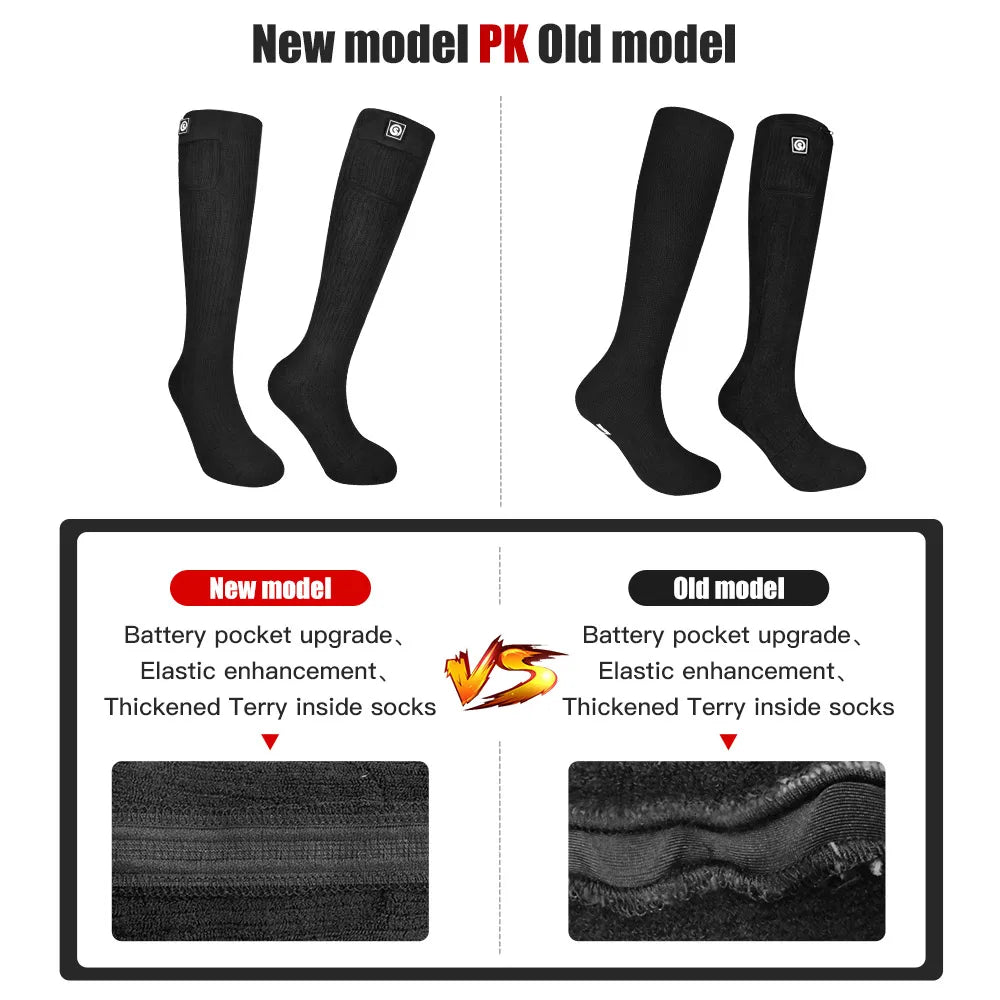 Savior Heated Thermal Socks Rechargeable Warmth For Outdoor Activities