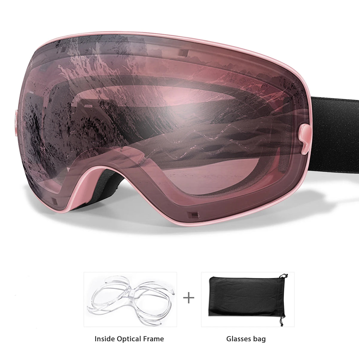 Winter Outdoor Ski Goggles With UV400 Anti Fog Snowboard Eyewear